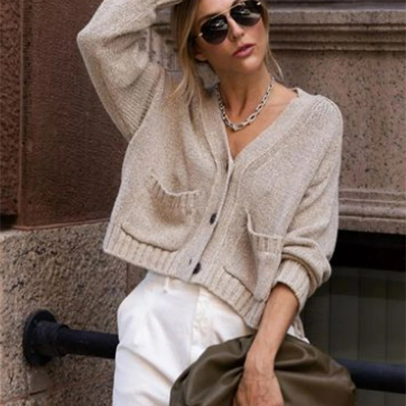 Brochu Walker - Asher Multi Cropped Chunky Knit Cardigan - Picture 5 of 5